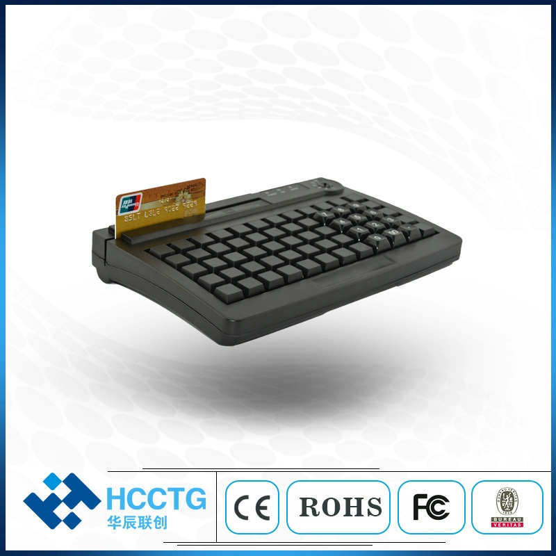 60 Keys Programmable Membrane POS Keyboard with USB+PS/2 Interface (KB60M)