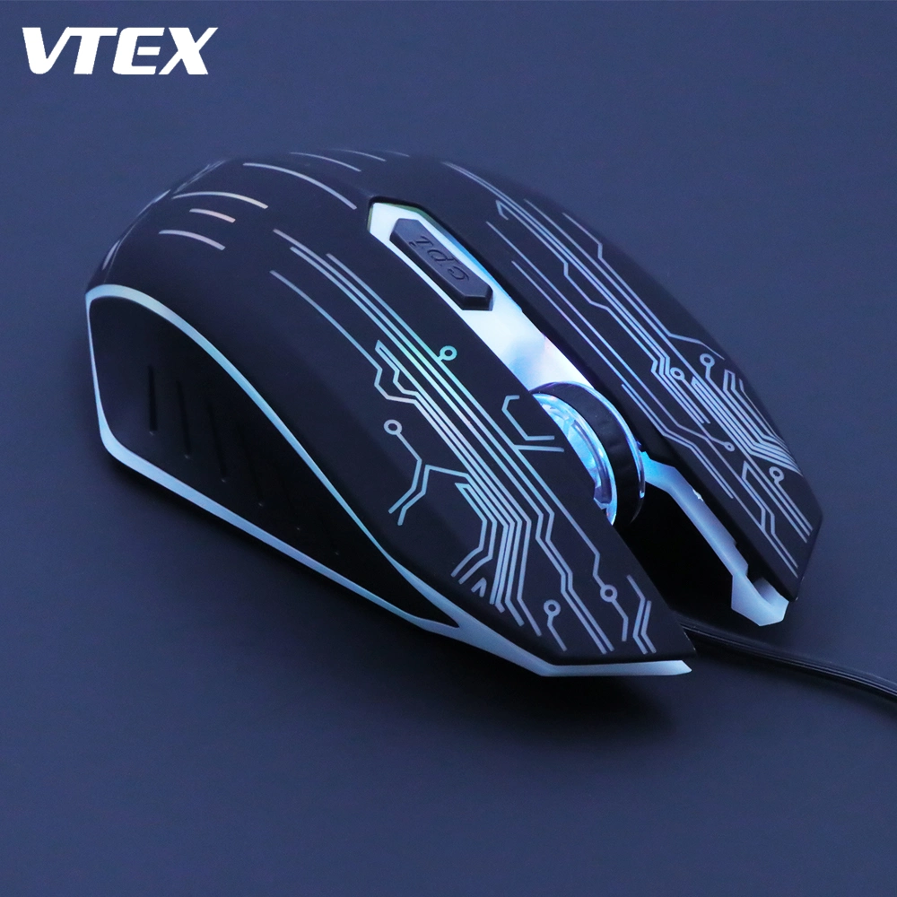 Wired Colorful RGB LED Light Glowing New Gaming Mouse